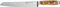 Felix SOLINGEN 837122 First Class Wood Brotmesser – 22cm Wellenschliff Klingen-Stahl Olivenholzgriff - Made in Germany