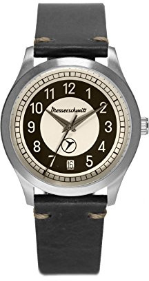 Aristo Messerschmitt Uhr vintage Kabinenroller KR201-S Leder