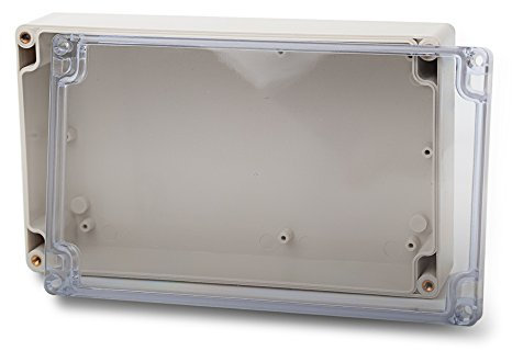 ABS Leergehäuse Transparent 200x120x56 Industriegehäuse IP66 Kunststoff Gehäuse