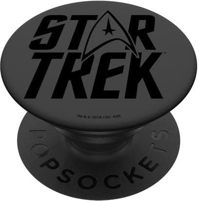 PopSocket : PopGrip Star Trek Simple Logo Stack PopSockets Ausziehbarer Sockel und Griff für Handys/Tablets mit Tauschbarem Top