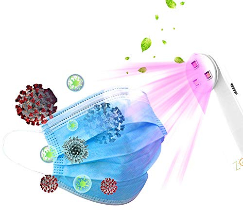 ZONUV Sterilisateur UV, Lampe UV de Désinfection LED à Ultraviolet | Portable, Antibactérien | Pour une Sterilisation Rapide à 99,9%