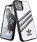 Adidas Hülle Entwickelt für iPhone 12 Mini Hülle, 5.4 Zoll, Fallgeprüfte Hüllen, stoßfeste erhöhte Kanten, Original PU Schutzhülle, Holographisches Weiß