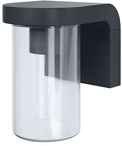 LEDVANCE Applique murale à LED pour 1x ampoule E27, luminaire design au look moderne pour éclairage direct, en aluminium de haute qualité et verre transparent, ENDURA CLASSIC CASCADE Wall E27 CLR