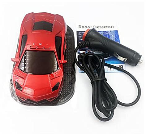 Auto-Sprach-LED-Anzeige-Detektor-elektronischer Hund 10 Autogeschwindigkeitsprüfungen, die das Anti-Radar sicher vermeiden Radar Empfänger (Color : LBJN Red)