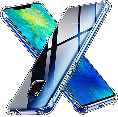 iVoler Cover per Huawei Mate 20 PRO, Custodia Trasparente per Assorbimento degli Urti con Paraurti in TPU Morbido, Sottile Morbida in Silicone TPU Protettiva Case