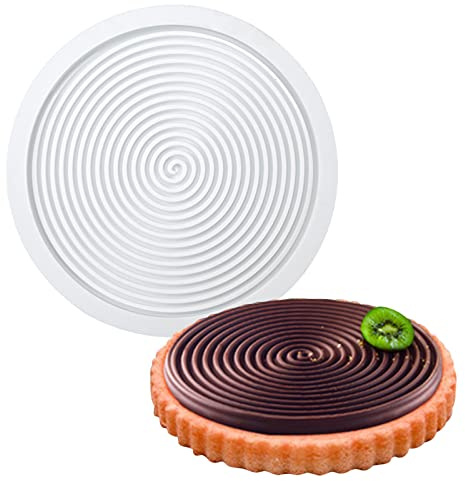 TROYSINC Stampo in silicone a forma di spirale,Grande stampo in silicone a forma di spirale,Stampo per torta a spirale,Forniture di cottura fai da te Mousse Torta Utensili da cucina da forno,Tipi di