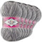 Wohnkult Alize 5x100g Superwash Comfort Sockenwolle 33 Farben zur Auswahl EIN-/Mehrfarbig (7676)