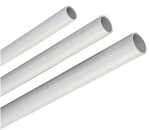 Tubo rigido canalina passacavi Pvc impianto eletttrico esterno muro Barra 2 metri (10, Ø 16 mm)