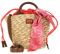 Mandarina Duck Seashell, Straw Bag Donna, Coral, Taglia Unica