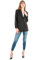 ICHI IHKATE SUS OVERSIZE BL Damen Blazer Longblazer Jacke Long-Blazer mit Knöpfen Stretch und Reverskragen, Größe:M, Farbe:Black (194008)