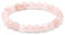 Miracles Minéraux Bracelet perle ronde 8 mm, pierre naturelle, création artisanale française, plus de 80 choix (Quartz rose 8 mm)