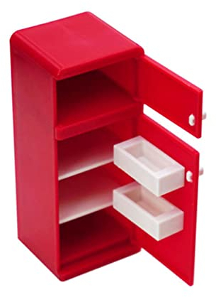 Homoyoyo Mini Nevera Decorativa para Niño Niña Juguete Educativo para Casa De Muñecas Estimula La Creatividad Interacción Familiar