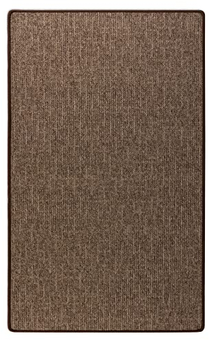 Floordirekt Teppich Läufer Alto - Meterware - Teppichläufer Küchenläufer Flurteppich auf Maß - Wohnzimmerteppich Flurläufer (Braun, 67 x 300 cm)