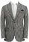 Qrkoda Hommes Blazer Veste de Costume Pied-de-Poule Business Casual Outgoing Wedding Comfort Sport Coat
