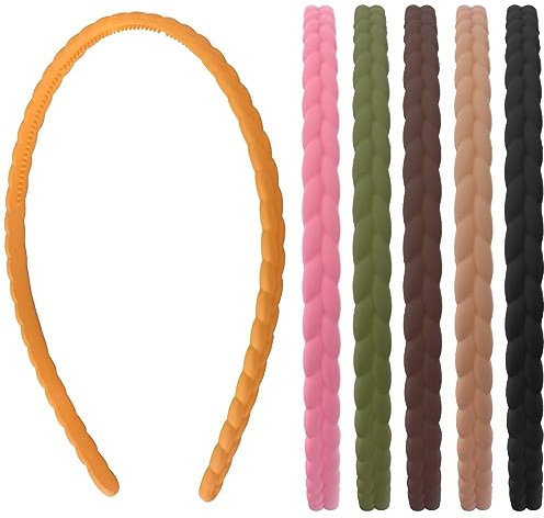 Serre Tête Plastique 6pcs Serre Tete Femme Bandeau Peigne De Dents Serre Tête Plastique Enfant Serre Tête Avec Dent Hoop Cheveux Couleur Cheveux Hoop Antidérapants Pour Fille Et Femme