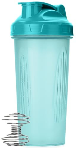 Mr. Pen Shaker Bottle, 28 oz, Protein Shake Mixer, Leak-Proof, BPA-Free Plastic, Light Blue, Reusable, Perfect for Gym, Hiking, Office