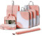 DIMJ Packing Cubes Koffer Organizer - Packwürfel für Kleidung, Kofferorganizer für Rucksack, Travel Essentials Kofferorganizer Compression für Koffer, Packtaschen Set, 8 Stück(Rosa)