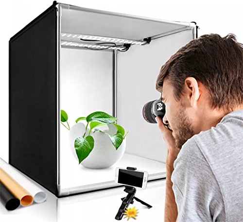 ZHCHAO Foldable Light Box 40cm Portable Softbox with 3 Colors Background for Photo Photography Desktop Shooting Tent