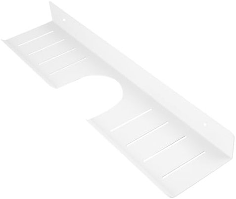 ULDIGI 1stück Badezimmer Waschbecken Ablage Bohren Wandmontierter Aufbewahrungsständer Weiß Für Bad Und Küche Platzsparendes Eckregal Für Duschgel Und Vorräte