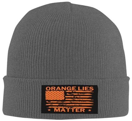 56 Strickmütze Lügen Sind Wichtig T-Rump Für Pri-Son Lib-Eral Demo-Crat Beanie Mütze Bequeme Beanie Hut Unisex Beanie Hat Für Fischen Travel Alle Jahreszeiten