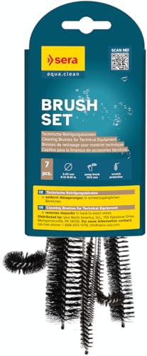 sera Brush Set | technische Reinigungsbürsten fürs Aquarium | Filterkopf Bürsten