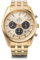 Orient Stretto Solar-Chronograph, 40 mm, champagnerfarbenes Zifferblatt, goldfarbenes Armband, Herren-Armbanduhr RA-TX0301G10B, gold, Klassisch