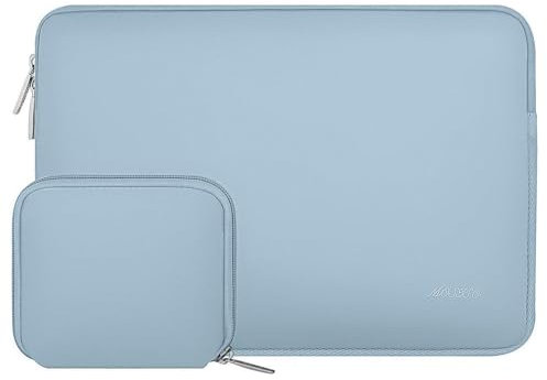 MOSISO Laptop Case 14 inch, 14 inch Laptop Sleeve Bag Compatible with HP Lenovo Dell ASUS Acer, HP Stream, Dell Latitude, Lenovo IdeaPad, Neoprene Computer Sleeve Bag with Small Case, Airy Blue