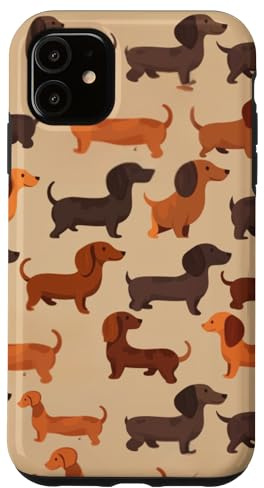Sausage dog, Dachshund fun pattern Case for iPhone 11