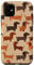 iPhone 11 Sausage dog, Dachshund fun pattern Case