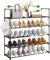 Étagère à Chaussures à 5 Niveaux, Extensible, pour 10 à 20 Paires, en métal, étroit, réglable, Robuste, pour entrée, Chambre à Coucher
