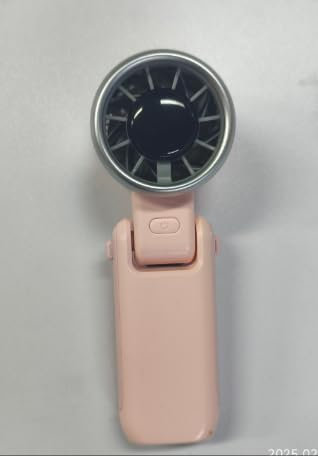 WHATOOK Hand Held Fan Rechargeable Portable:Handheld USB Fans with 5 Speed, 90° Variable Tilt Operated Mini Fan Foldable Desk Desktop Fans with LED Display for Home Office Outdoor Travel Pink