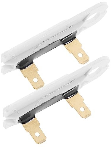 SHINEOFI 2pcs Dryer Machine Thermal Fuse Replacement Long Dryer Fuse for Appliances