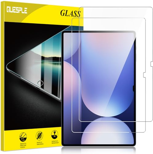 QUESPLE [2 Stück] Panzerglas Schutzfolie für Samsung Galaxy Tab S10 Ultra 14,6 Zoll, 9H Härte, Anti-Kratzer, Einfache Installation Gehärtetem Glas Displayschutz für Galaxy Tab S10 Ultra 2024