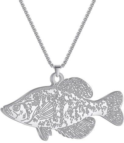 ZFHTJEKNCS Ornament Süßwasser Wild Fisch Anhänger Halskette für Frauen Männer Accessoires Kette Halskette Geburtstagsgeschenke