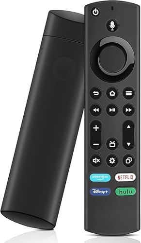 Voice Remote Control for Fire Series (1st/2nd/3rd Gen), Stick (HD, 4K, 4K Max, Lite), Cube with Voice Control, Compatibility: Insignia, Toshiba, Pioneer, Omni Smart TVs