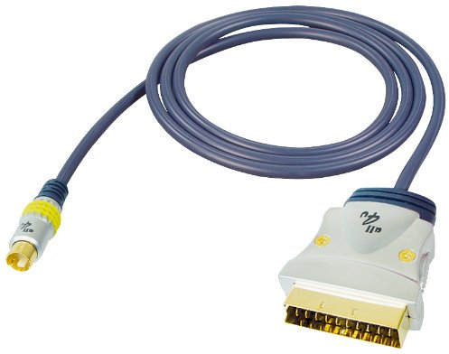 All4u BBVS 10 Cavo S-video (presa Scart - presa 4 poli, presa in metallo cromato) 10 m colore: Blu