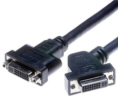 Lyndahl LKPK004 DVI-I Adapterkabel füt Frontplattenmontage (F Winkel/F) Länge 0,2 DVI-Kabel 24+5 DVI-I zur Plattenmontage