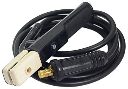 RIVERWELD Arc Welding Electrode Holder 300Amp and Wire 25mm² Connector Cable Plug Lead DKJ35-50mm² 5 Meters for Manual MMA Arc Welding