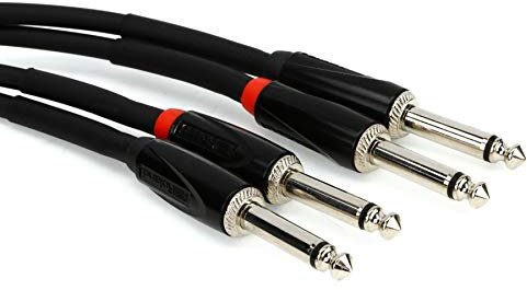 Roland 3ft Interconnect Cable, Dual 1/4-1/4, Black series (RCC-3-2814)
