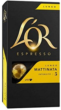 L?OR Espresso Lungo Mattinata (lot de 40 capsules)