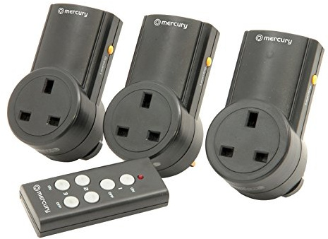 Remote Control Mains Socket Energy Saving Mains Power Adapter Set of 3
