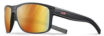 Julbo Herren Renegade Sonnenbrille, Schwarz/Rot, Einheitsgröße