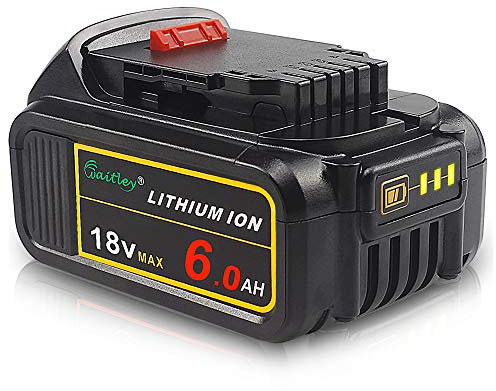QUPERR DCB184 18V 6.0Ah XR Lithium Battery Compatible with_Dewal_t Tools, Replacement for DCB182 DCB200 DCB180 DCB181 DCB201, with XJ Connector for_Dewal_t Battery