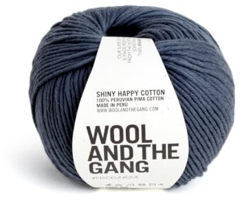 Wool and the Gang - Shiny Happy Cotton, Eagle Grey, 100g
