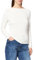 NA-KD Women's Draped Long Sleeve Top Shirt, Off White, 2X-Small