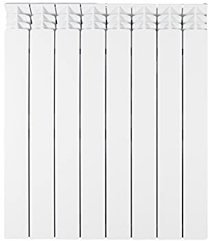 Fondital V666AM05408 Radiatore in alluminio pressofuso Exclusivo B3, 700 mm, 8 elementi, bianco