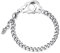 HMOOY Bracelet Menottes,Bracelet à Maillons de Menottes en Acier Inoxydable Bracelet de Cheville Ajustable Bracelet de Déclaration de Menottes Noires de Partners in Crime pour Homme (Femme-Argent)