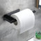 OETAMS Toilettenpapierhalter Ohne Bohren Schwarz Matt Klorollenhalter Selbstklebend Klopapierhalter Kleben WC Papierhalter Papierrollenhalter Edelstahl Toilettenpapierrollenhalter für Badezimmer