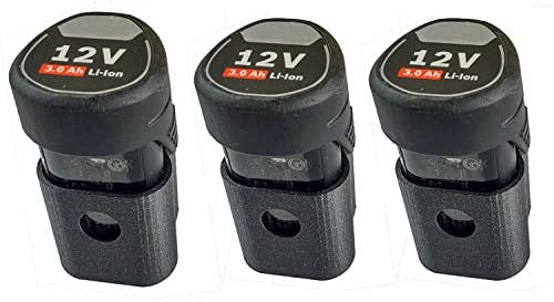 ULROAD Lot de 3 supports muraux pour batterie 10,8 V 12 V pour Bosch GBA GSR Dremel