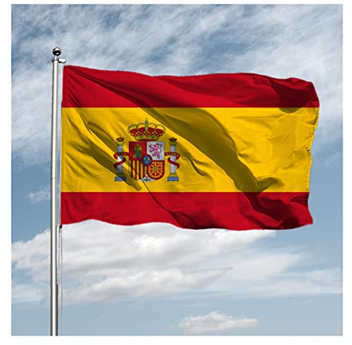 XYLZ Spanien Nationalflagge 90x150cm Polyester Kein Fade ESP ES. Espana Spanische Flagge Banner for Feiern Große Flaggen (Größe : 90 x 150cm)